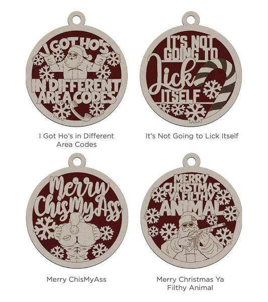 Naughty But Nice Ornaments