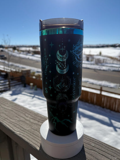 ACOTAR 40 oz Engraved Iridescent Tumbler