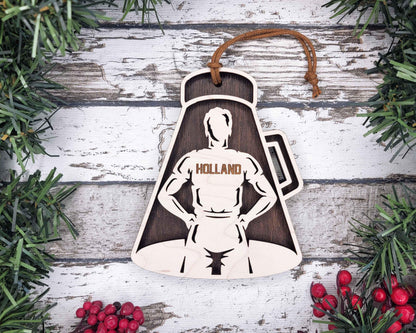 Cheerleading Themed Personalized Ornaments