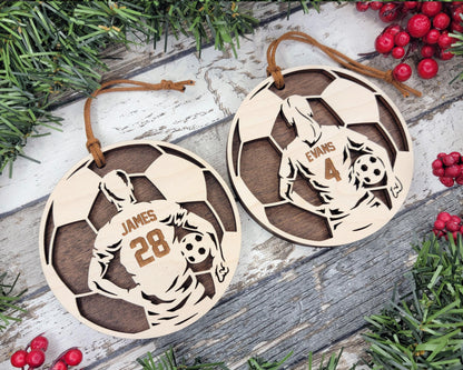 Soccer Themed Personalized Ornaments
