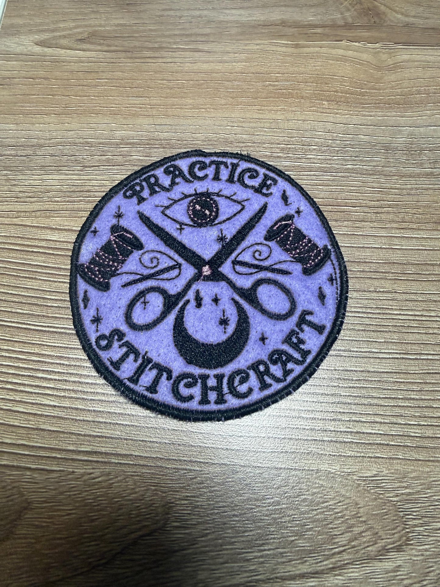 Practice Stitchcraft Iron-On Patch, Embroidery Appliqué