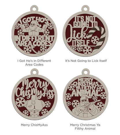 Naughty But Nice Ornaments