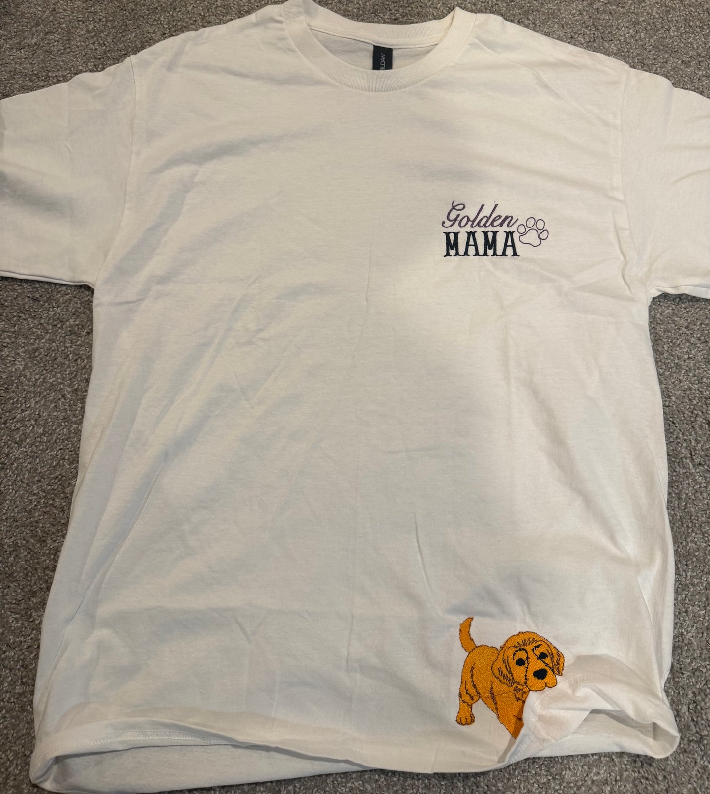 Custom Pet Mama Shirt | Dog Mom Tee with Embroidered Pet | Personalized Dog Lover Gift | Pet Portrait Shirt | Cat Mom Shirt | Animal Lover Tee