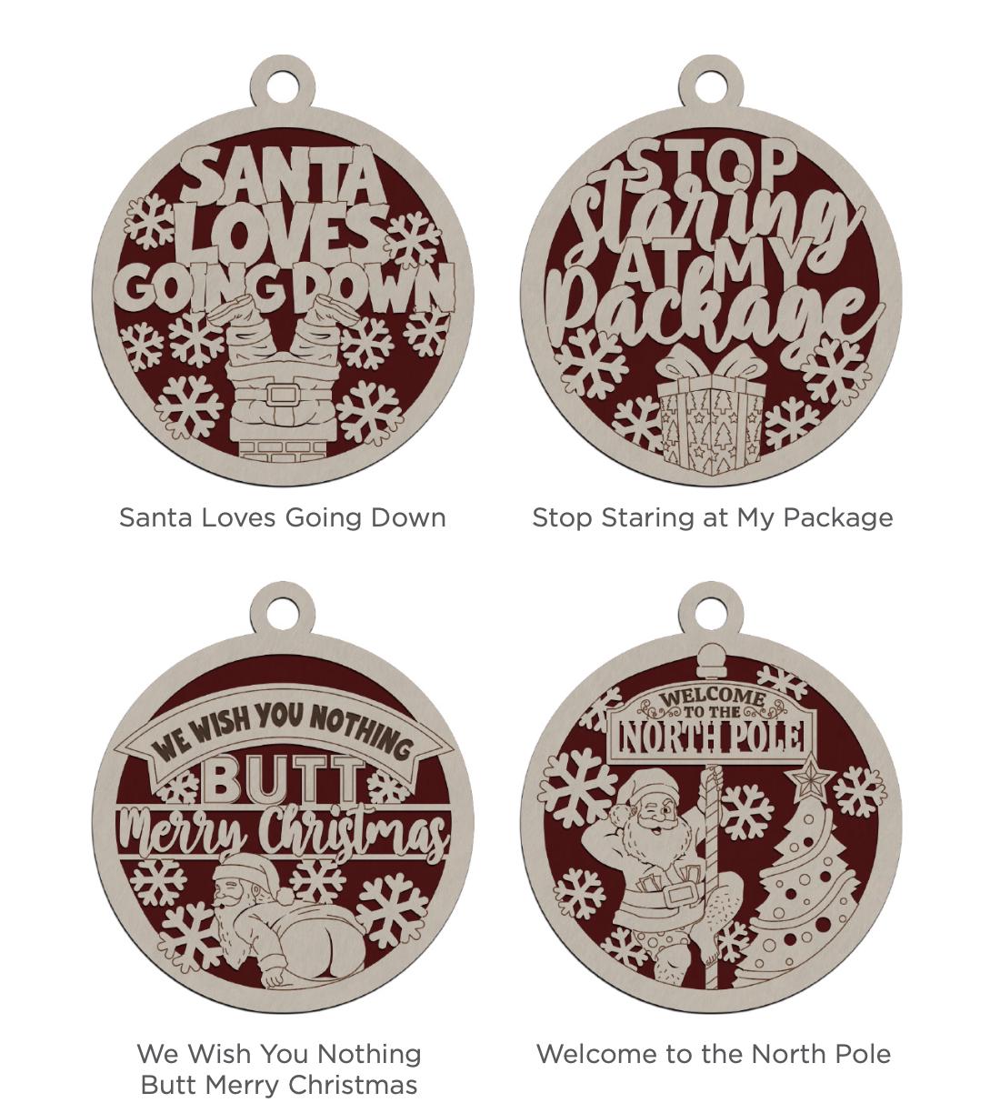 Naughty But Nice Ornaments