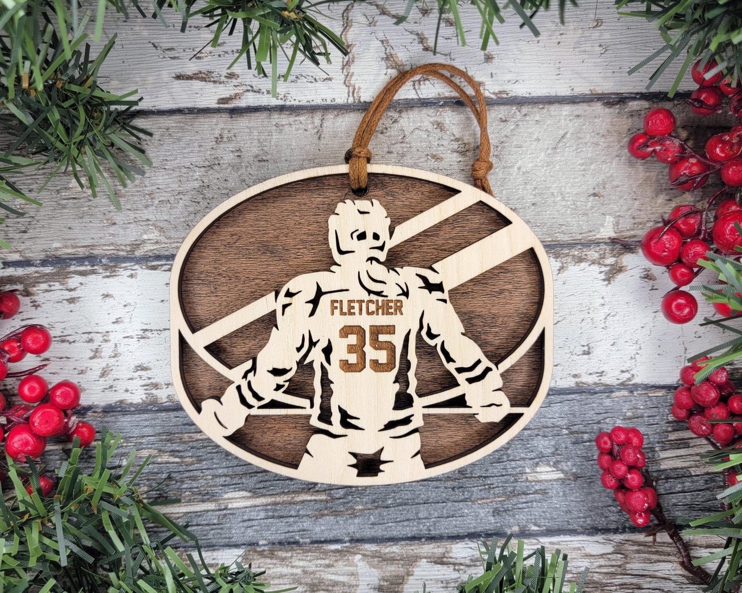 Hockey Themed Personalized Ornaments