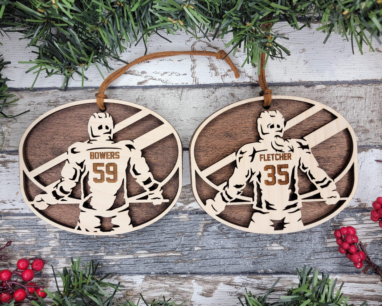 Hockey Themed Personalized Ornaments