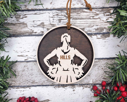 Cheerleading Themed Personalized Ornaments