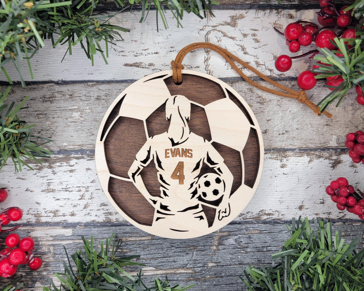 Soccer Themed Personalized Ornaments