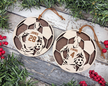 Soccer Themed Personalized Ornaments