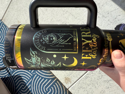 ACOTAR 40 oz Engraved Iridescent Tumbler
