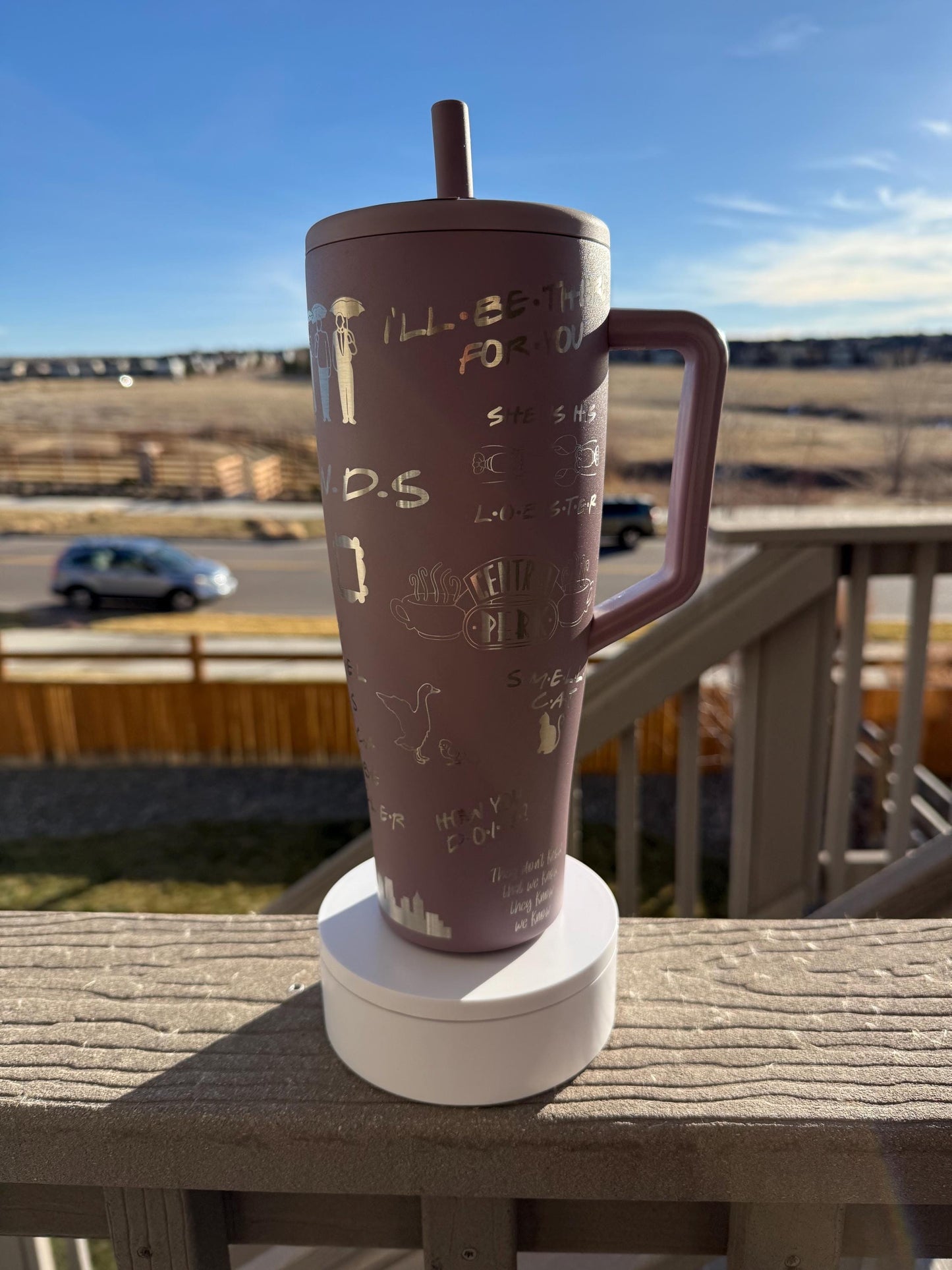 I’ll Be There for You 40oz Brumate Era, Laser Engraved