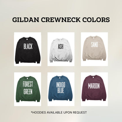 Custom Embroidered Football Bow Crewneck Sweatshirt