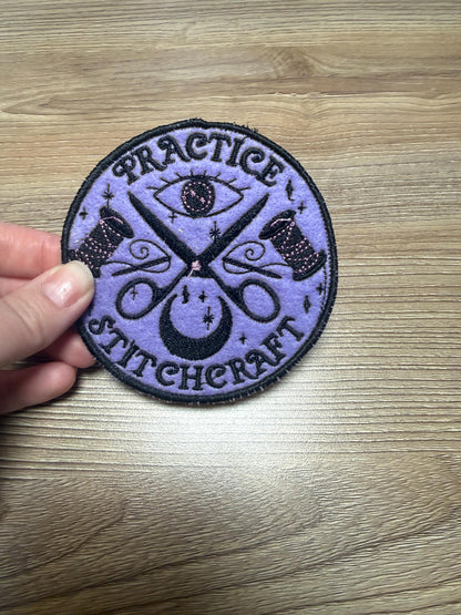 Practice Stitchcraft Iron-On Patch, Embroidery Appliqué
