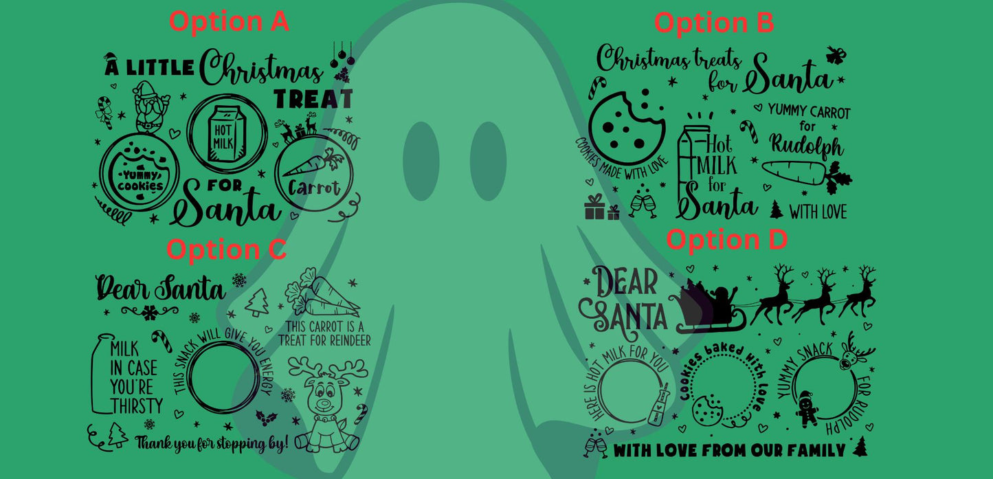 Christmas Treat Solid Walnut Cutting Board