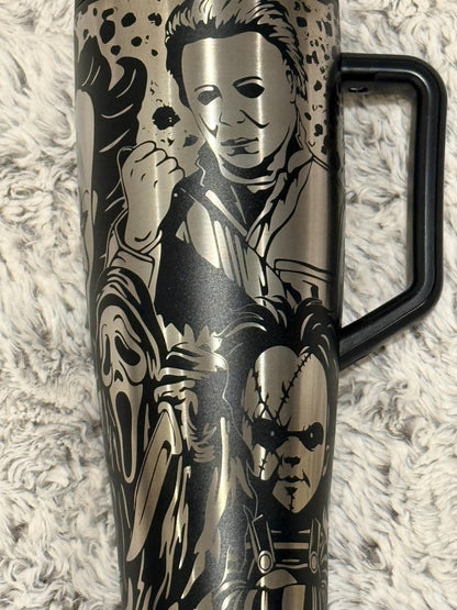 Cult Classic Horror Character 40oz Brumate Era, Laser Engraved