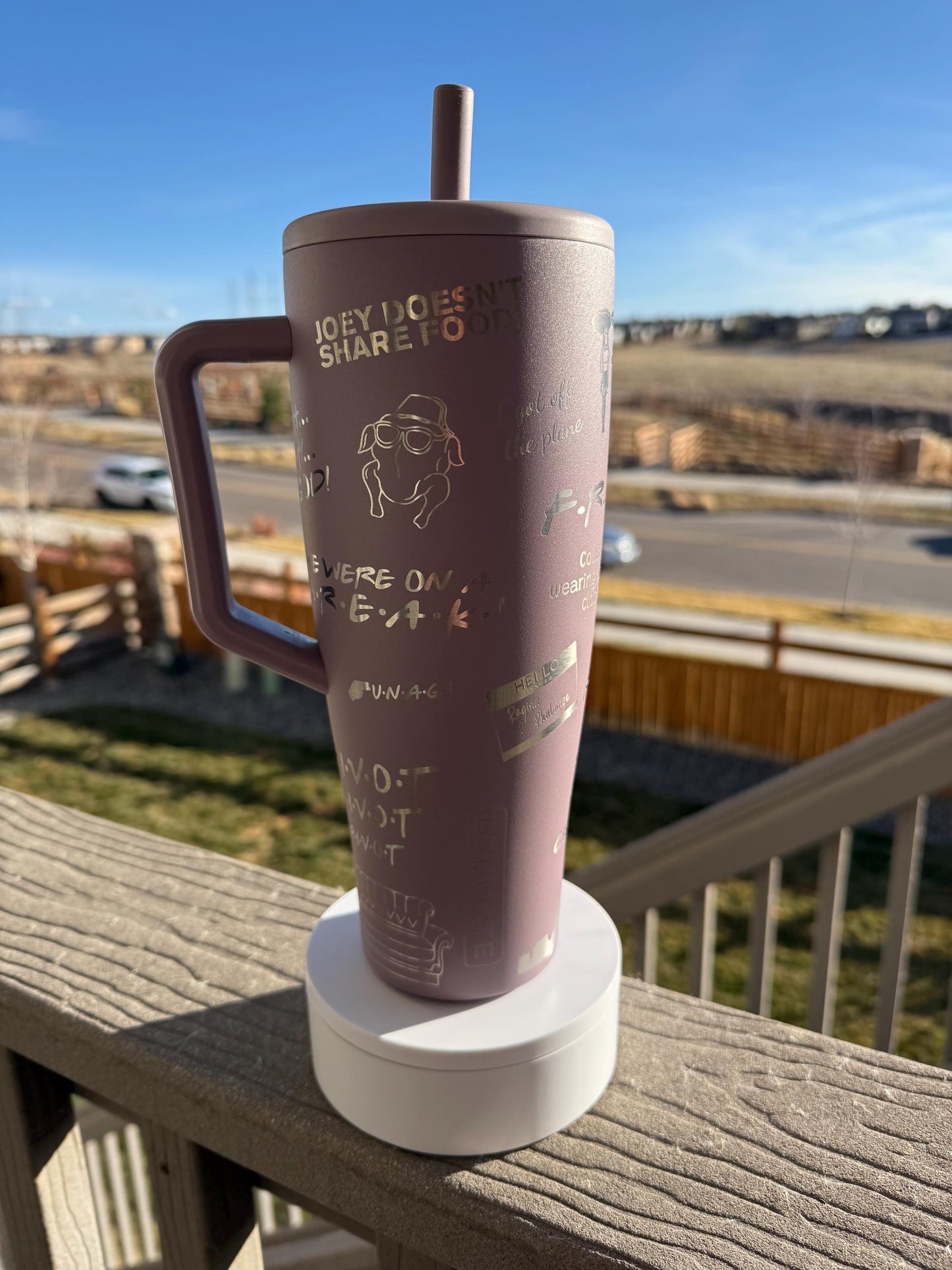 I’ll Be There for You 40oz Brumate Era, Laser Engraved