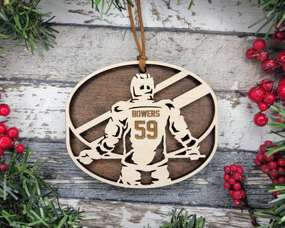 Hockey Themed Personalized Ornaments