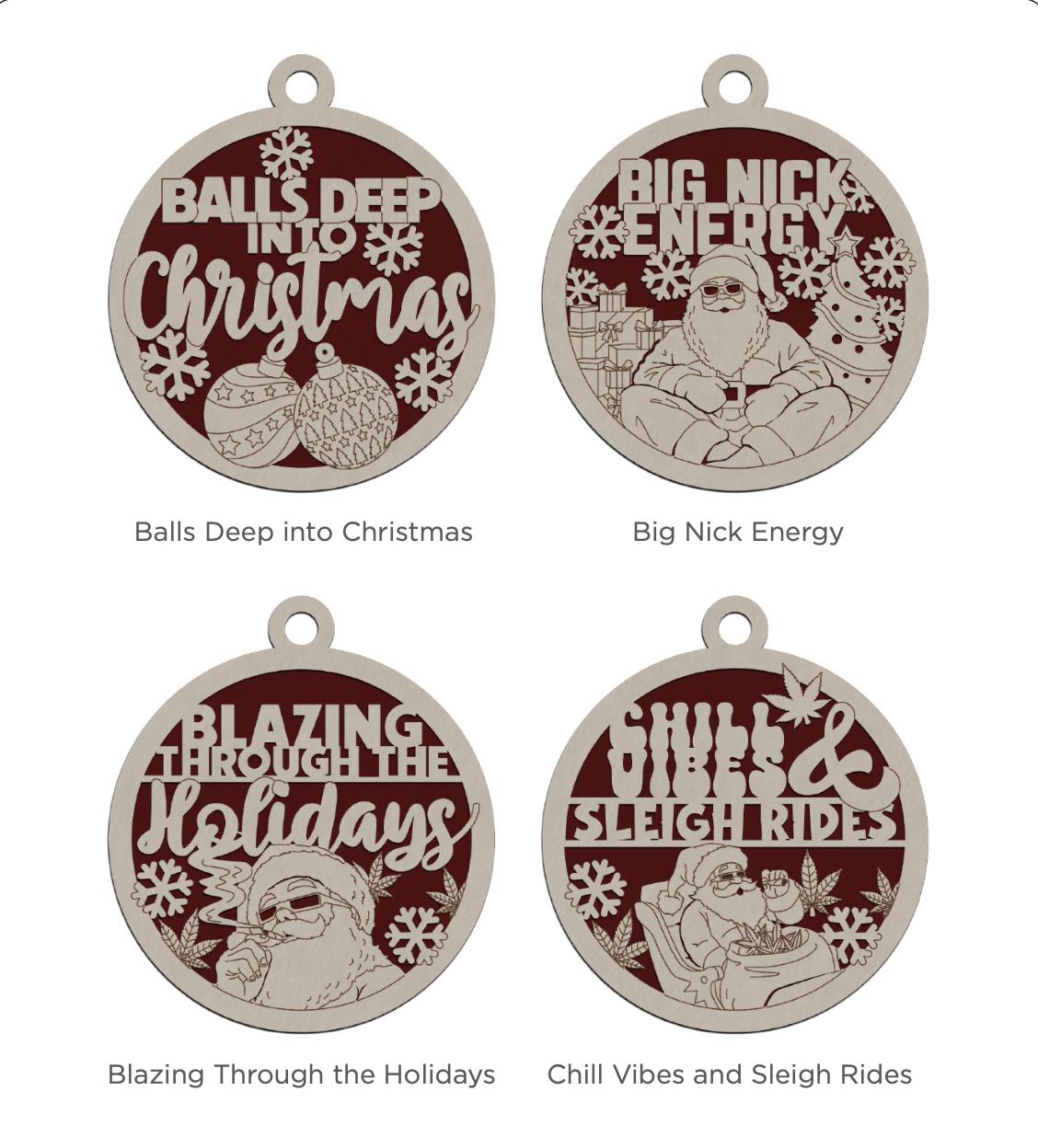 Naughty But Nice Ornaments