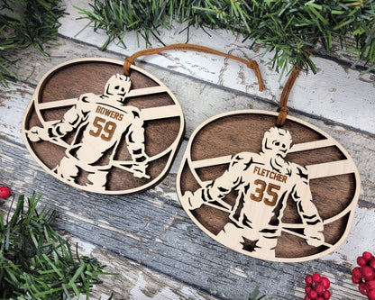 Hockey Themed Personalized Ornaments