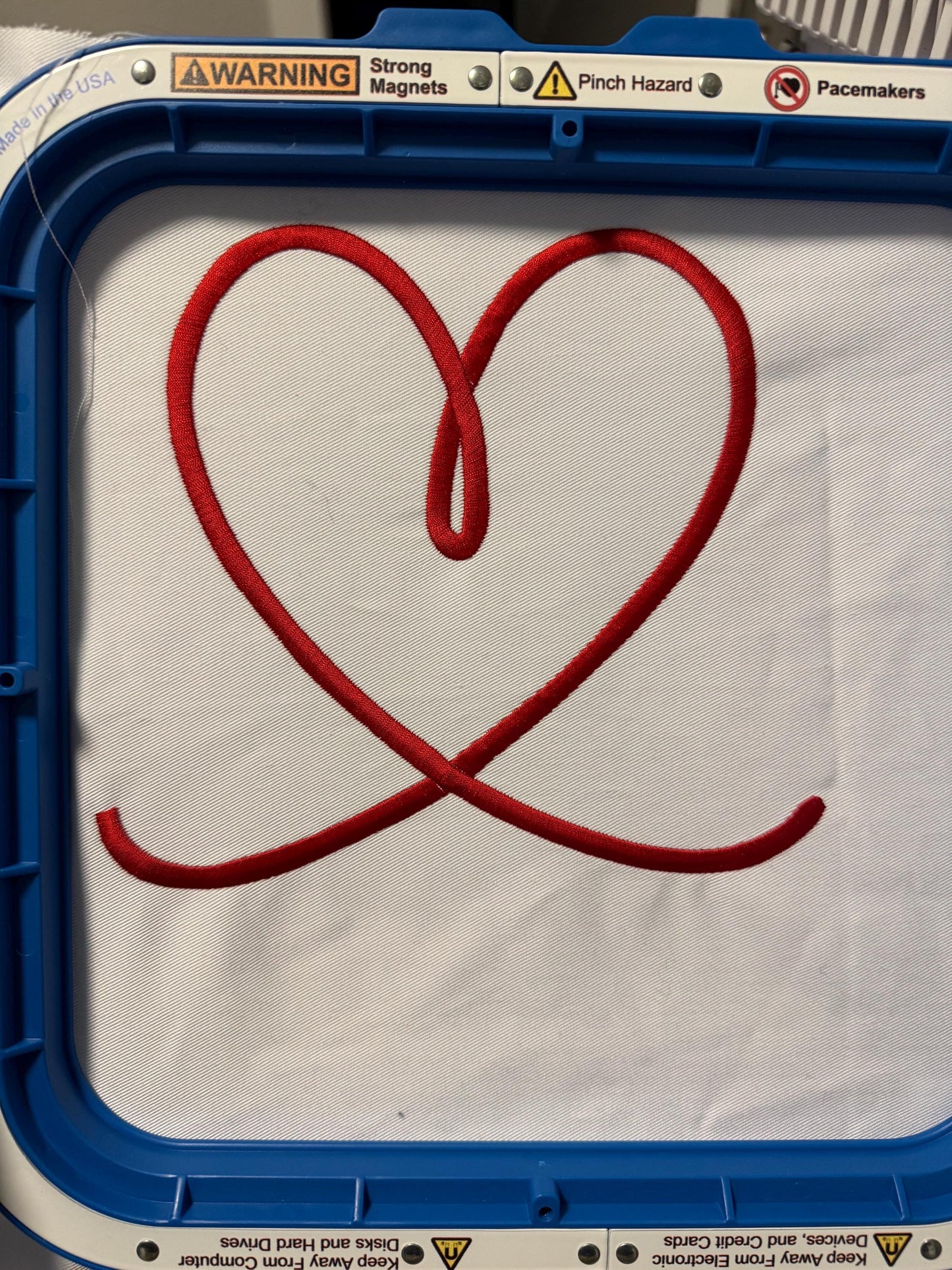 Valentine Heart Machine Embroidery File  Cursive Heart Instant Download  5 6 7