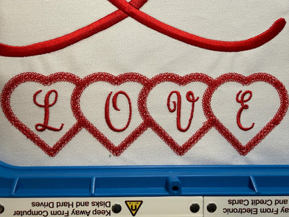 Valentine Heart Machine Embroidery File  Love Hearts Applique Instant Download  5 6 7 8