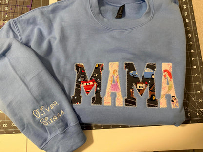 Sleeve Name Embroidery Add-On | Custom Sleeve Embroidery | Personalized Sweatshirt Sleeve | Name on Sleeve | Embroidery Upgrade