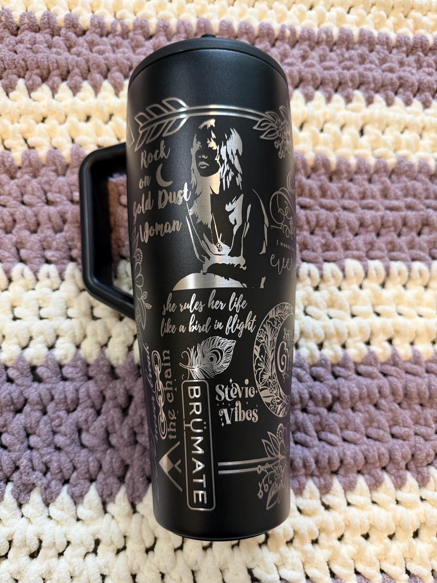 Custom Engraved Tumbler | Gypsy Queen Inspired Design | Vintage Quote Drinkware | Laser Engraved Travel Mug | Personalized Gift