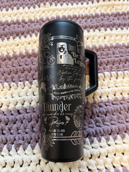 Custom Engraved Tumbler | Gypsy Queen Inspired Design | Vintage Quote Drinkware | Laser Engraved Travel Mug | Personalized Gift