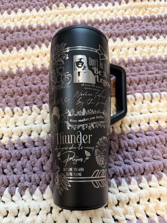 Custom Engraved Tumbler | Gypsy Queen Inspired Design | Vintage Quote Drinkware | Laser Engraved Travel Mug | Personalized Gift