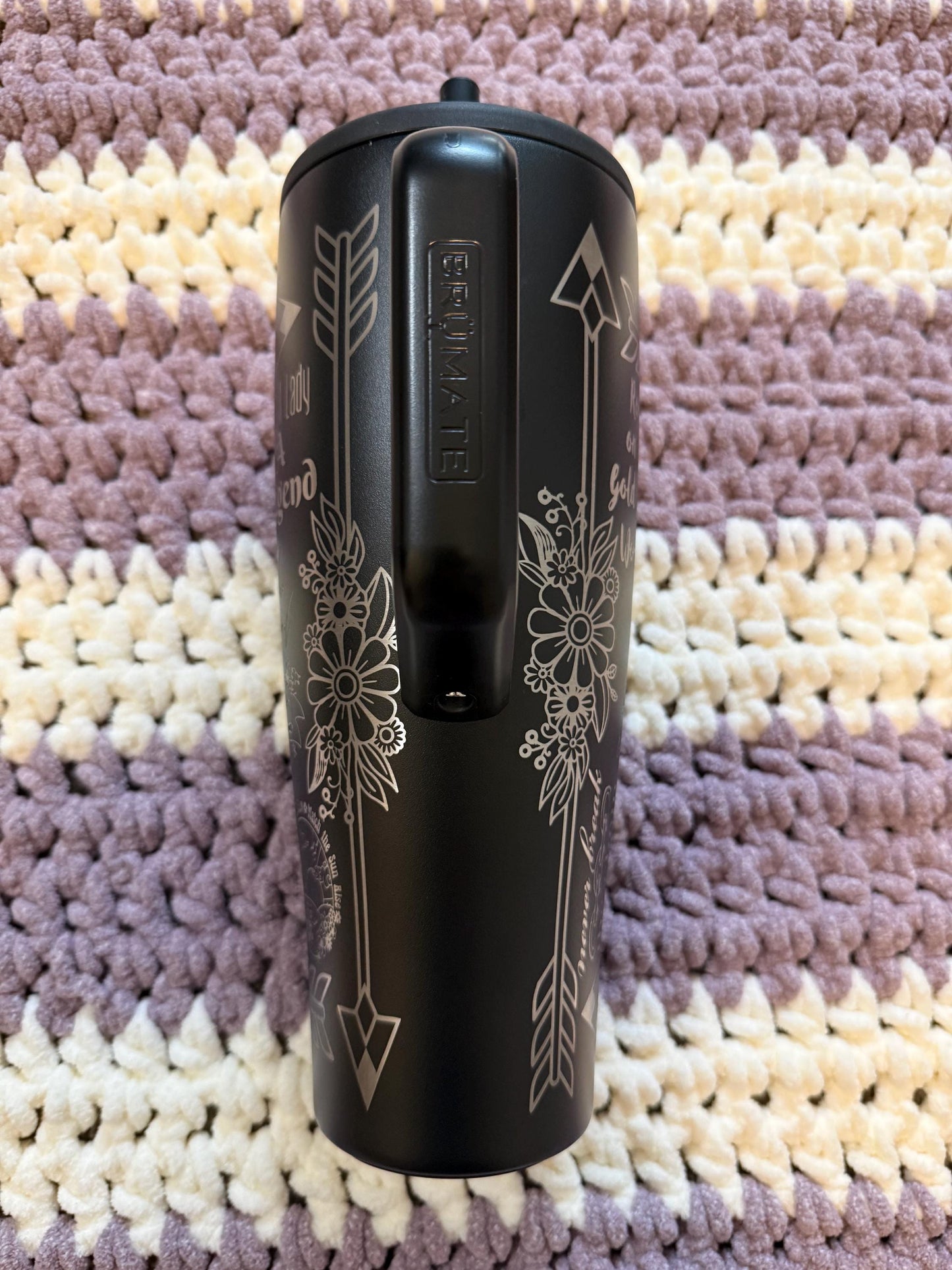 Custom Engraved Tumbler | Gypsy Queen Inspired Design | Vintage Quote Drinkware | Laser Engraved Travel Mug | Personalized Gift