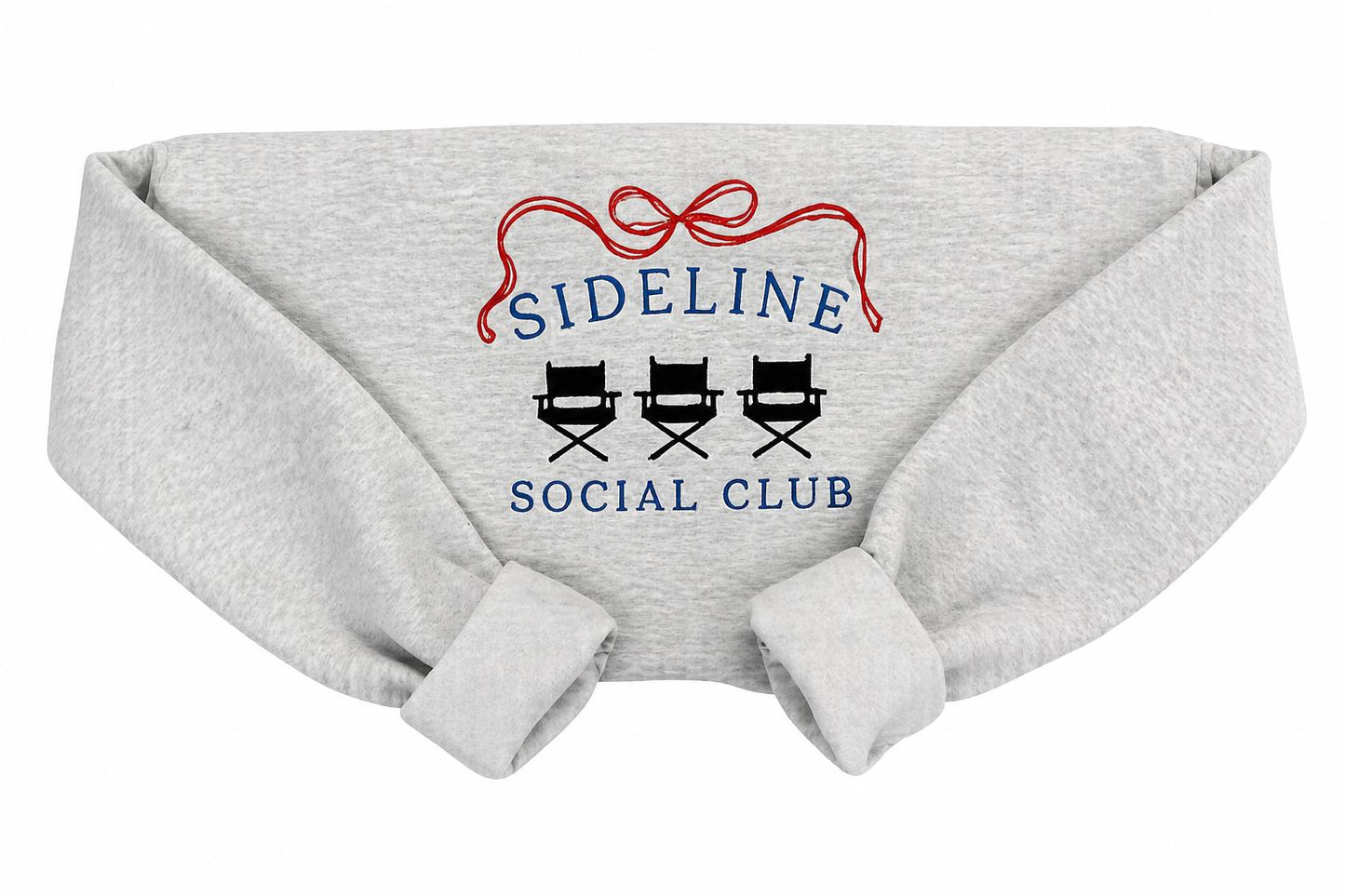 Sideline Social Club Embroidered Sweatshirt | Baseball Mom Crewneck | Game Day Sweatshirt | Sports Mom Apparel | Cozy Athletic Style