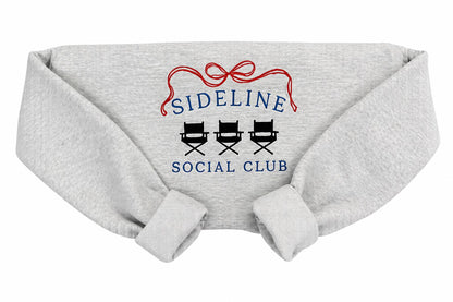 Sideline Social Club Embroidered Sweatshirt | Baseball Mom Crewneck | Game Day Sweatshirt | Sports Mom Apparel | Cozy Athletic Style