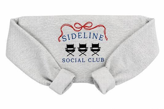 Sideline Social Club Embroidered Sweatshirt | Baseball Mom Crewneck | Game Day Sweatshirt | Sports Mom Apparel | Cozy Athletic Style